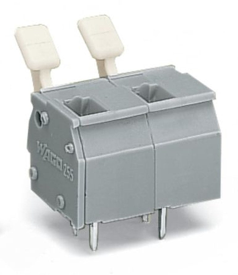 WAGO 255 Series PCB Connector, 2-Contact, 10.16 mm Pitch, Through Hole, 1 Row