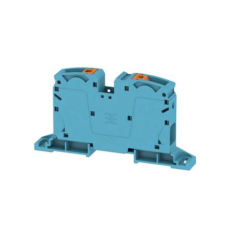 Weidmüller 2552150000 A2C Series Feed Through Terminal Block Blue, 35mm², 1-Level, Push-in, IECEx, ATEX