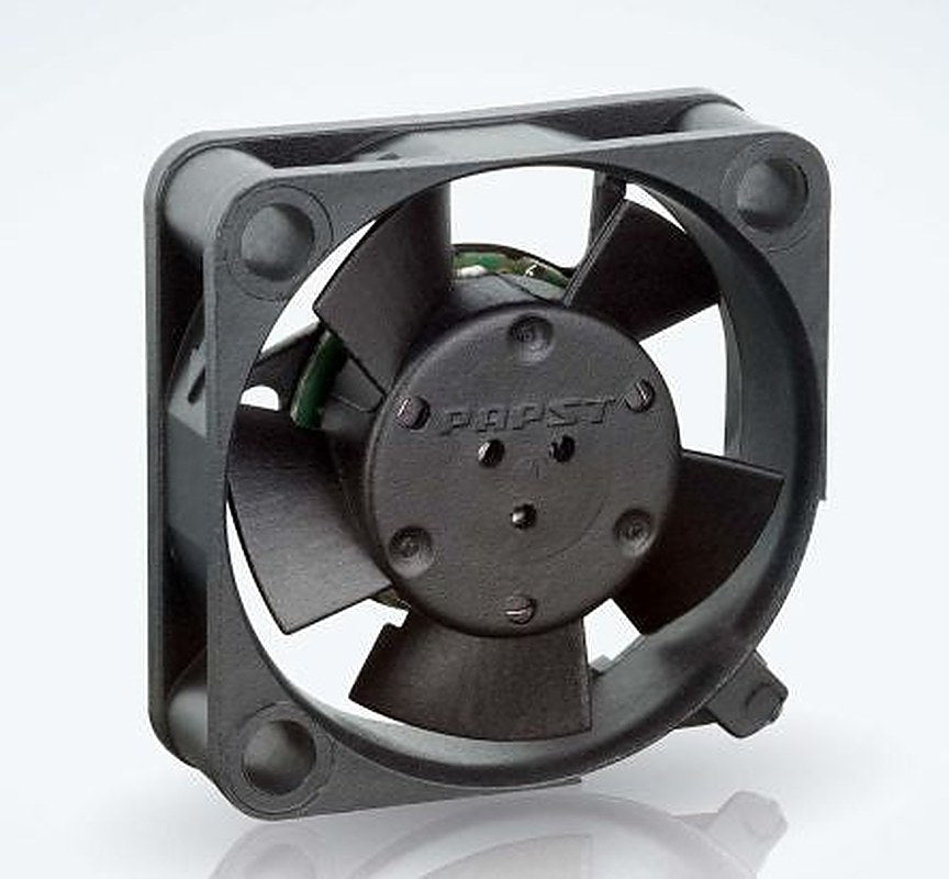 ebm-papst 250 Series Axial Fan, 5V dc, 3.5 m³/h, 400 mW, 80 mA Max, IP20 25 mm 25mm 8 mm