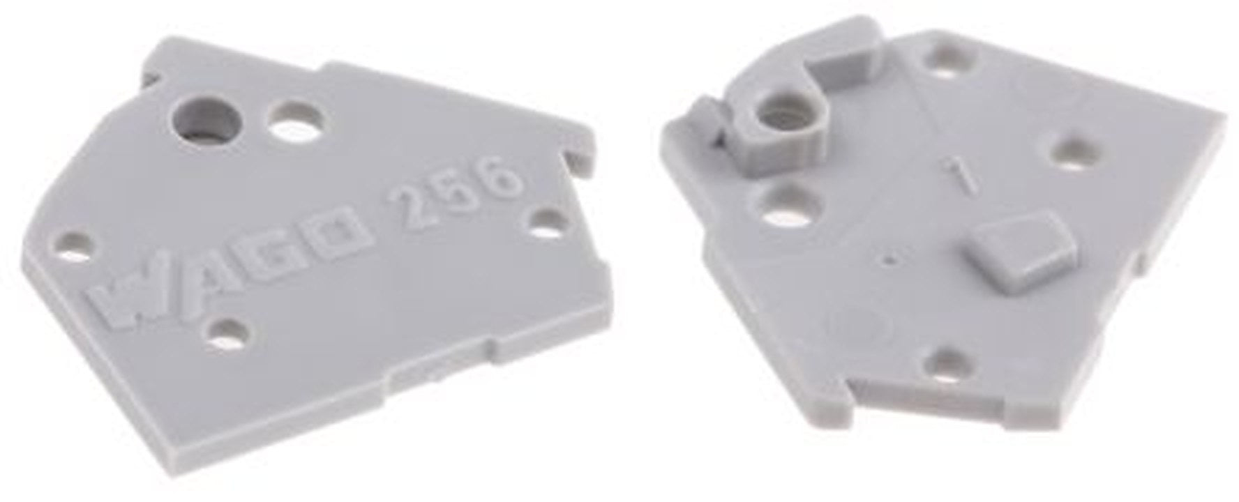 WAGO, 256 Polyamide 66 End Plate for use with PCB Terminal Blocks & Pluggable Connectors