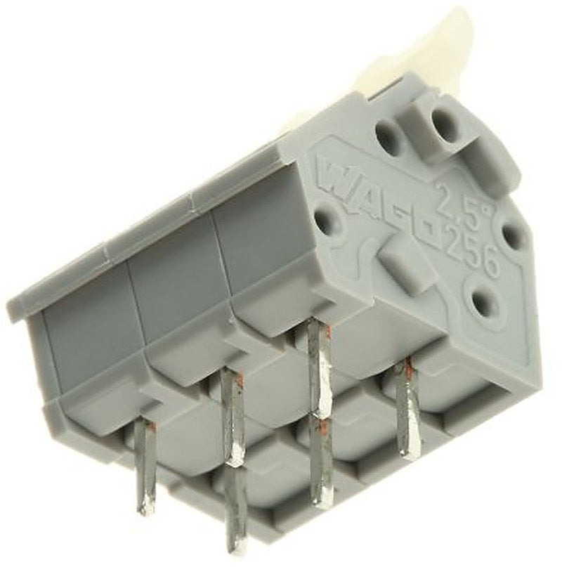 WAGO 256 Series PCB Terminal Block, 3-Contact, 5.08 mm Pitch, 1 Row