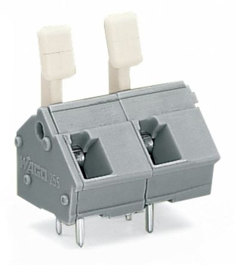 WAGO 256 Series PCB Connector, 2-Contact, 10.16 mm Pitch, Through Hole, 1 Row