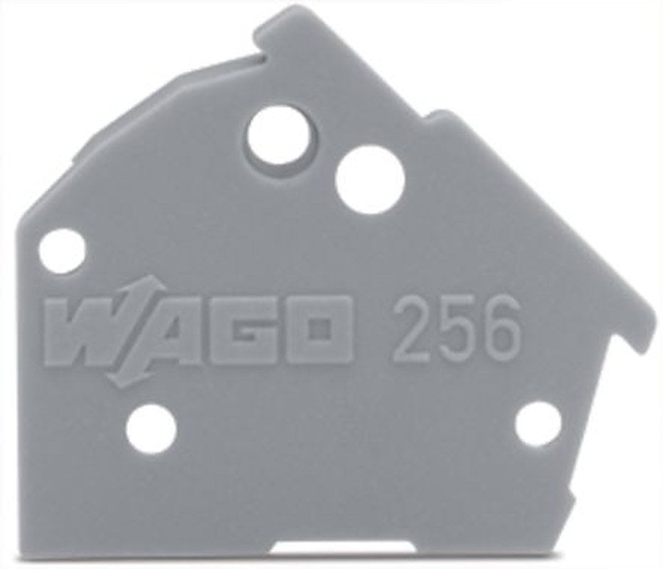 WAGO 256 Series End Plate for Use with Rail Mount Terminal Blocks