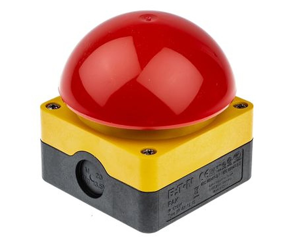 Eaton FAK Series Maintained Push Button Complete Unit, Surface Mount, 0 mm Cutout, DPNC, IP69K, IP67