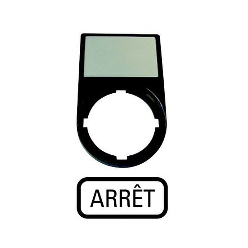 Eaton Label Holder for Use with M22 Series for Labeling, Pre-printed "Plate