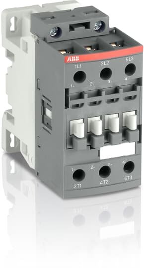 1SBL236061R2100 The ABB contactor with 1 built-in auxiliary contact and screw terminals, managing large control voltage variations, reducing panel energy consumptions and ensuring distinct operations in unstable networks. Furthermore, surge protection is built-in, offering a compact solution. AF contactors have a block type design, can be easily extended with add-on auxiliary contact blocks and an additional wide range of accessories. Close to contactor fitted with thermal O/L relay Screw terminals