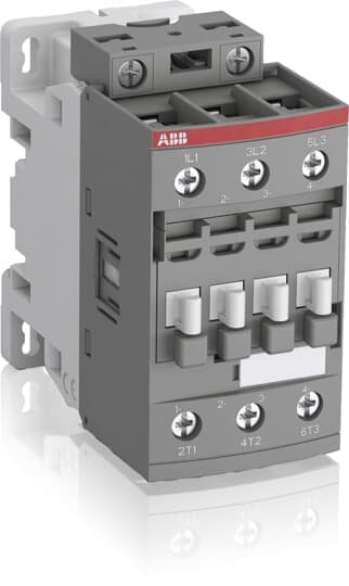1SBL296001R2300 The ABB contactor with 1 built-in auxiliary contact and screw terminals, managing large control voltage variations, reducing panel energy consumptions and ensuring distinct operations in unstable networks. Furthermore, surge protection is built-in, offering a compact solution. AF contactors have a block type design, can be easily extended with add-on auxiliary contact blocks and an additional wide range of accessories. Close to contactor fitted with thermal O/L relay Screw terminals