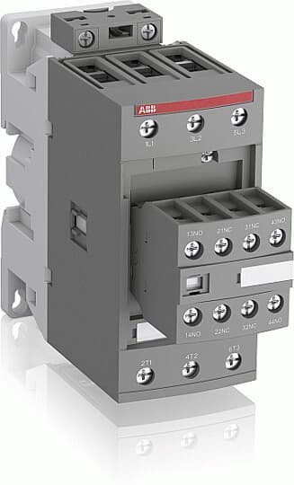 1SBL367001R1122 The ABB contactor with 1 built-in auxiliary contact and screw terminals, managing large control voltage variations, reducing panel energy consumptions and ensuring distinct operations in unstable networks. Furthermore, surge protection is built-in, offering a compact solution. AF contactors have a block type design, can be easily extended with add-on auxiliary contact blocks and an additional wide range of accessories. Close to contactor fitted with thermal O/L relay Screw terminals
