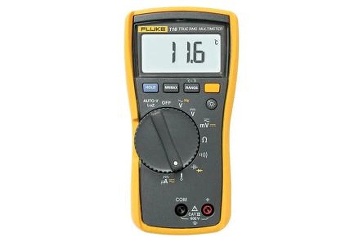 Fluke 116 Digital Digital Multimeter True RMS, 600 μA ac, 600 μA dc, 600 V ac, RSCAL Calibrated