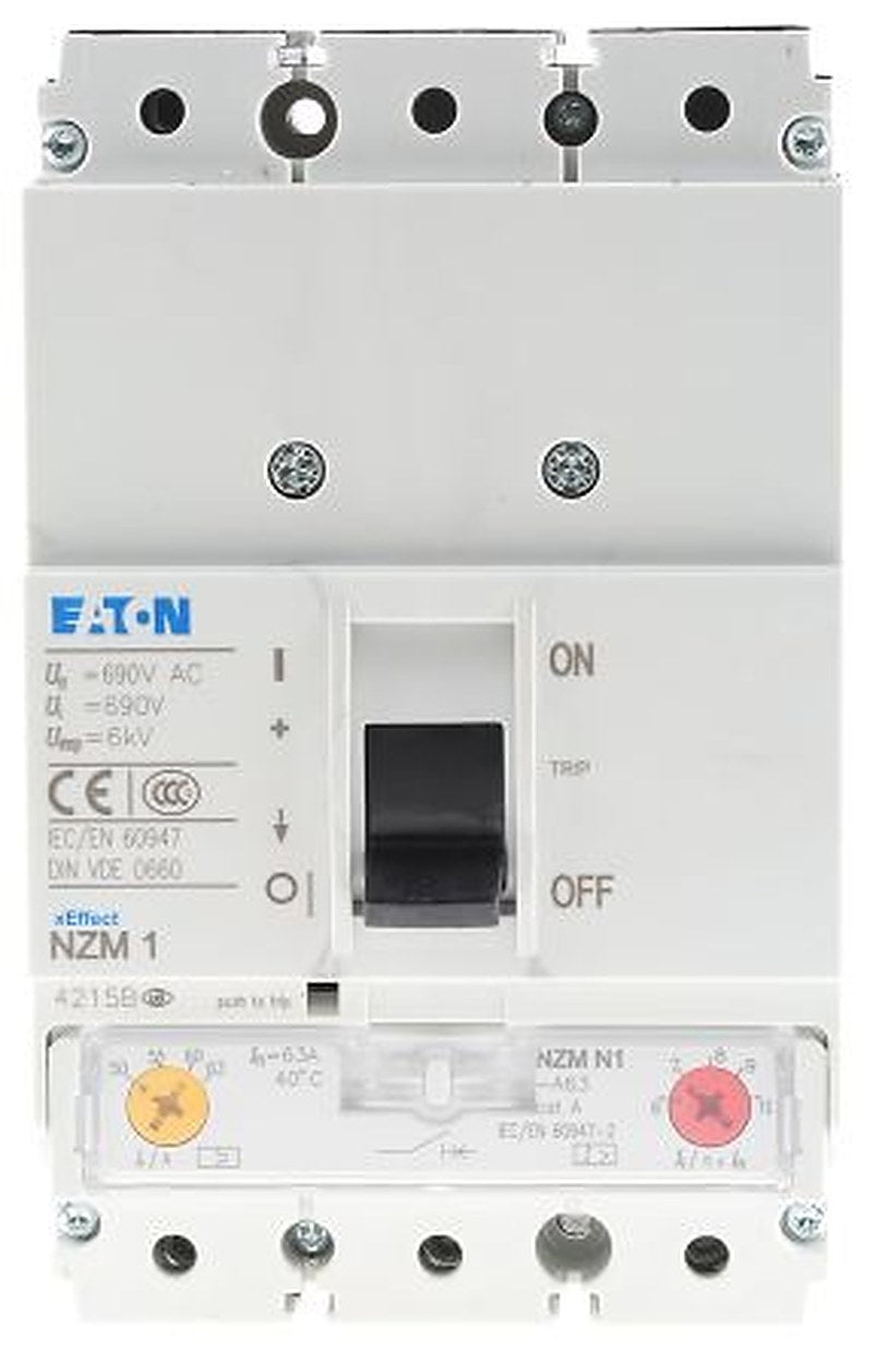 Eaton, xEnergy, xEnergy Molded Case Circuit Breaker 3-Pole 63A, Breaking Capacity 50 kA, Fixed