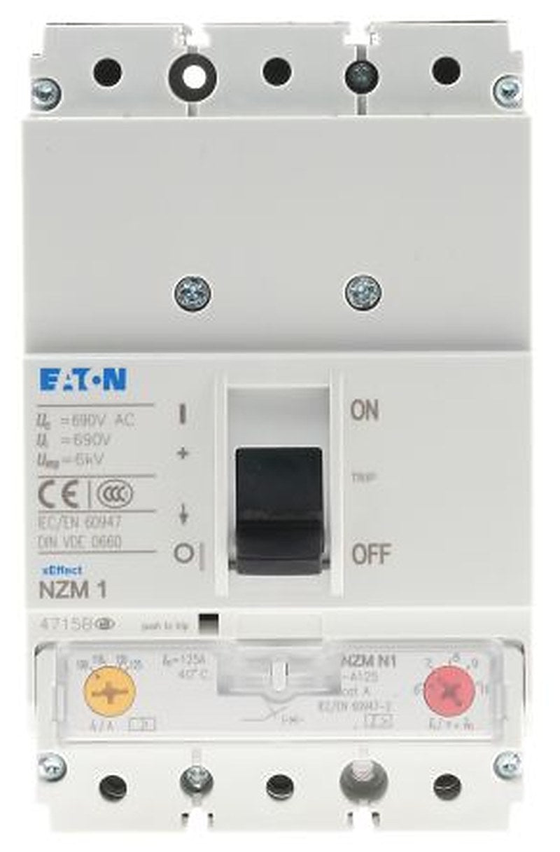Eaton, xEnergy, xEnergy Molded Case Circuit Breaker 3-Pole 125A, Breaking Capacity 50 kA, Fixed
