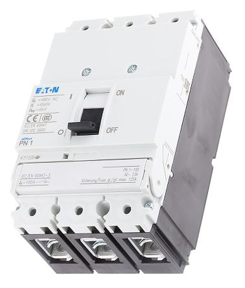Eaton, PN1 Molded Case Circuit Breaker 1-Pole 100A, Breaking Capacity 2.8 kA