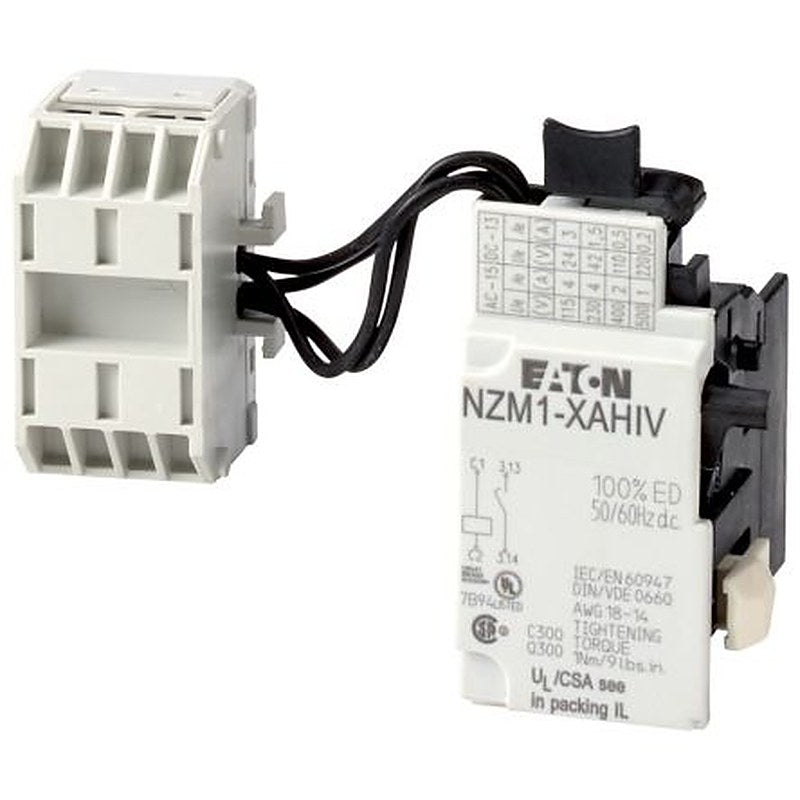 Eaton Shunt Release, 1 Contact, 1 NO, NZM, 24V, 259774 NZM1-XAHIV24AC/DC