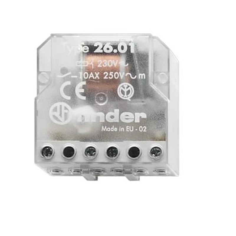 Finder Panel Power Relay, 12V ac Coil, 10A Switching Current, 1 NO