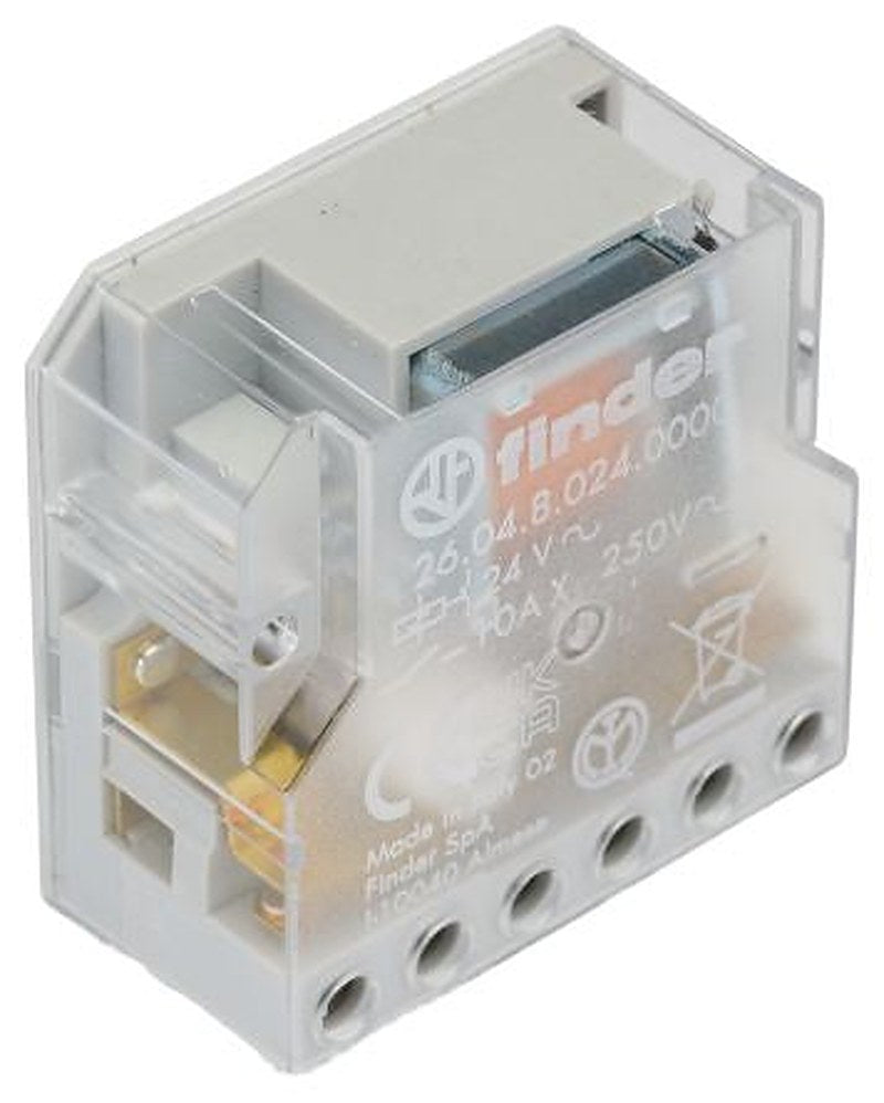 Finder Panel Modular Step Relay, 24V ac Coil, 10A Switching Current, DPST