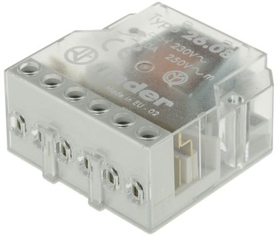 Finder Panel Modular Step Relay, 230V ac Coil, 10A Switching Current, 2 NO