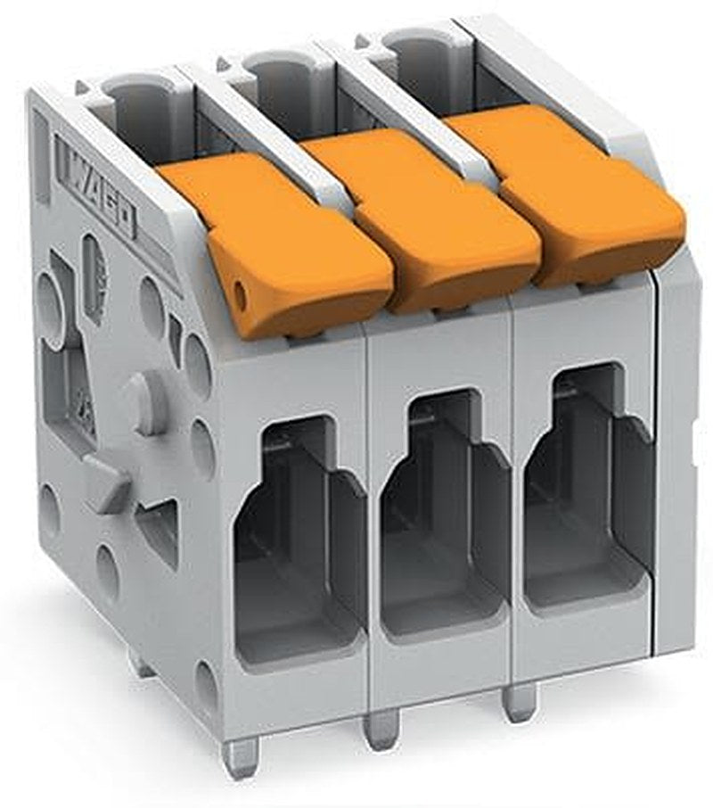 WAGO PCB Terminal Block, 5-Contact, 5 mm Pitch, 1 Row, 2604-1105