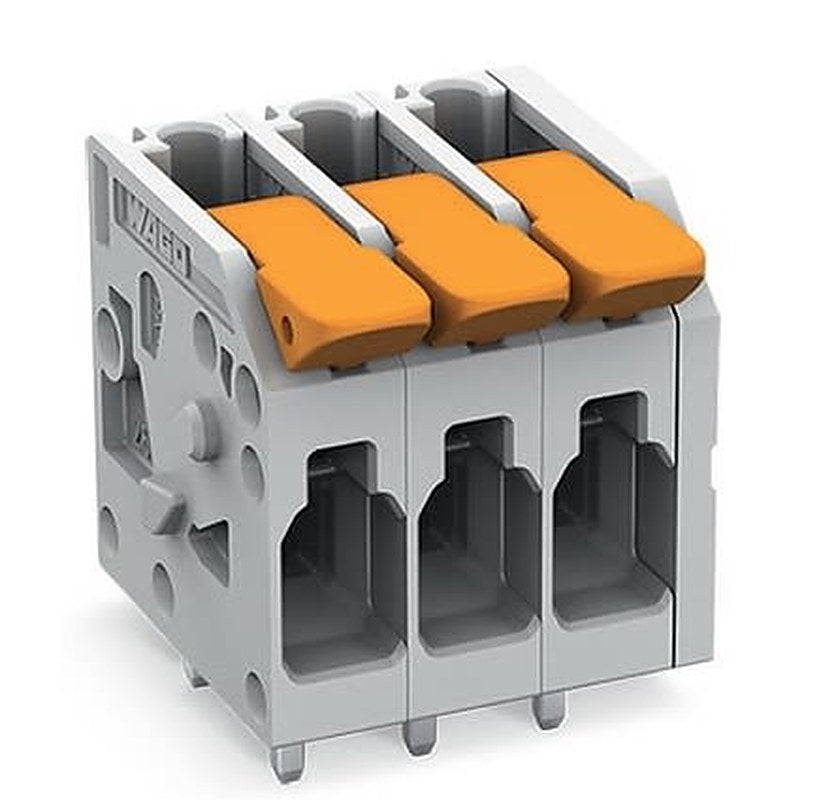 WAGO PCB Terminal Block, 6-Contact, 5 mm Pitch, 1 Row, 2604-1106