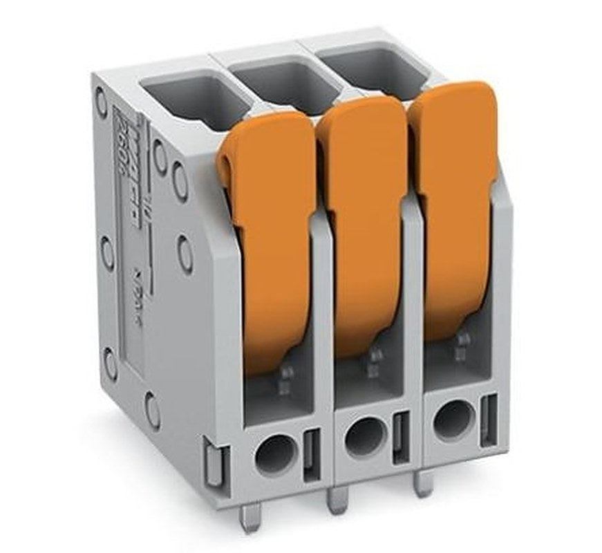 WAGO PCB Terminal Block, 6-Contact, 5 mm Pitch, 1 Row, 2604-3106