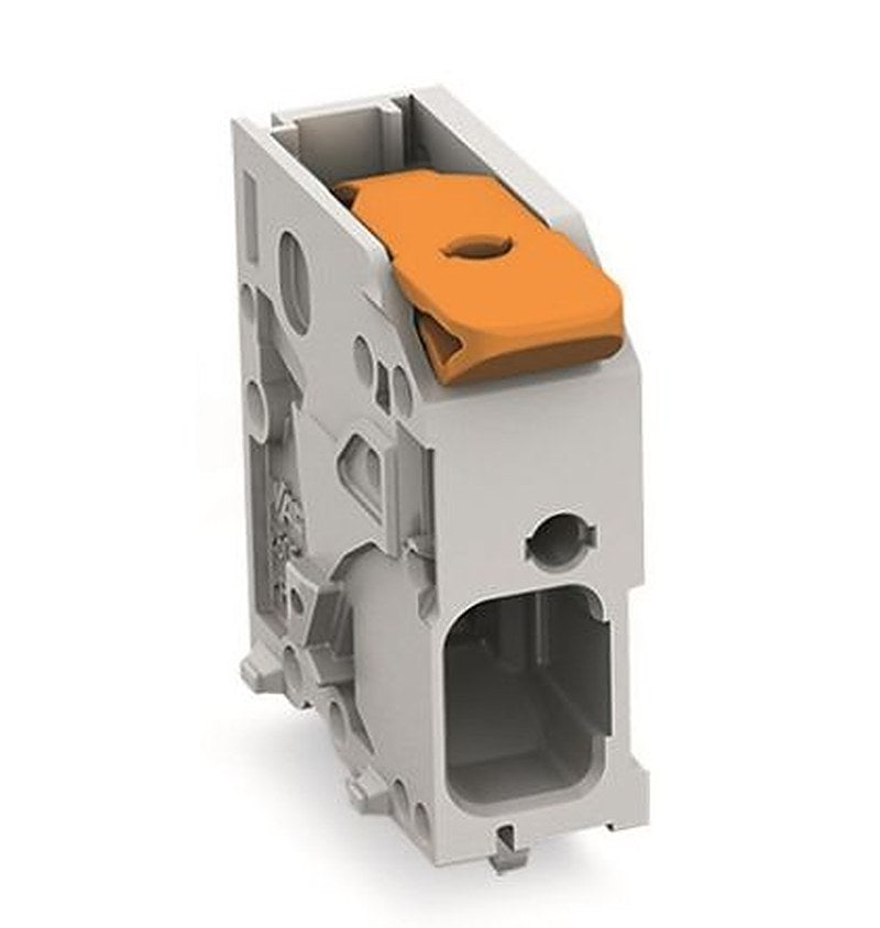 WAGO PCB Terminal Block, 1-Contact, 7.5 mm Pitch, 1 Row, 2606-1101