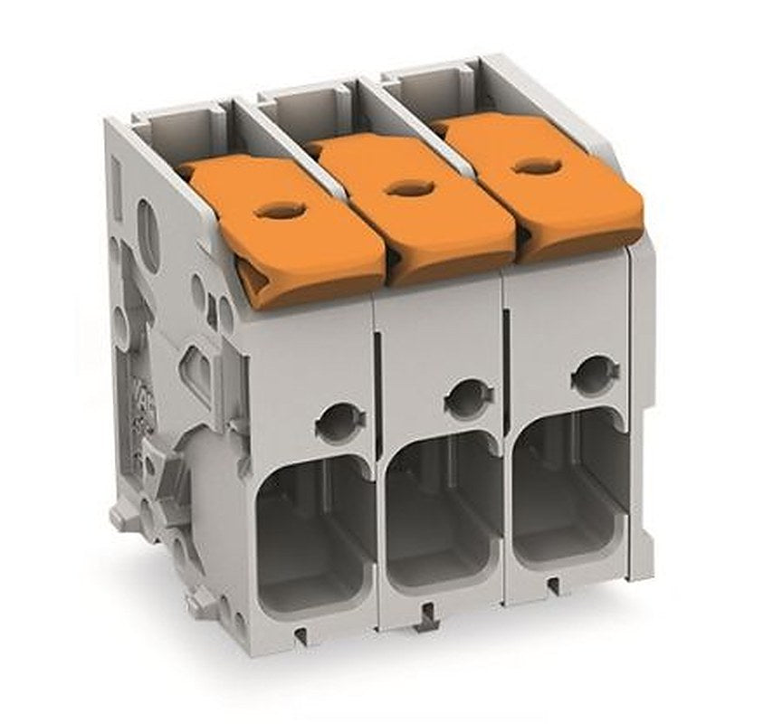 WAGO PCB Terminal Block, 4-Contact, 7.5 mm Pitch, 1 Row, 2606-1104/020-000