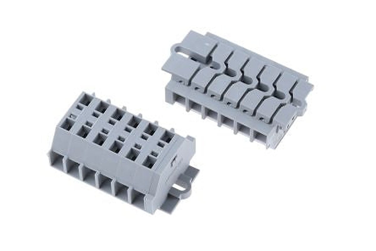 WAGO 261-106 261 Series Terminal Strip Grey, 2.5mm², 1-Level, Cage Clamp
