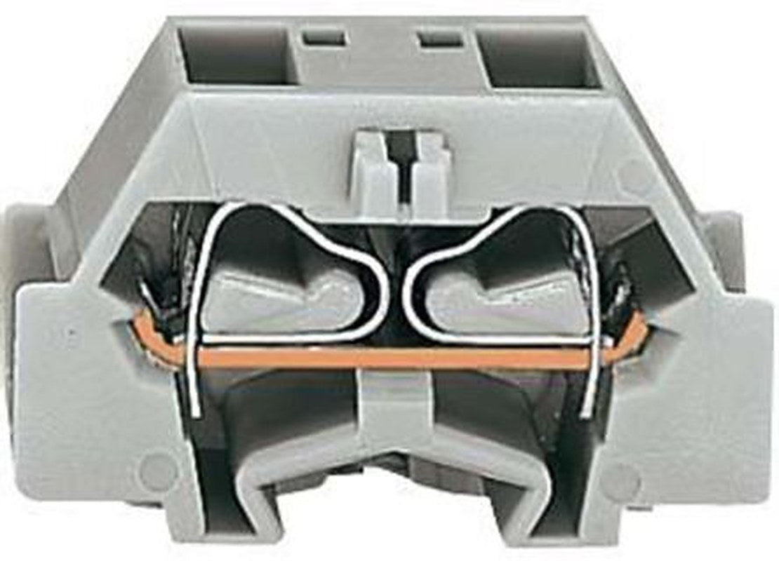 WAGO 261-331 261 Series Modular Terminal Block Grey, 2.5mm², 1-Level, Cage Clamp