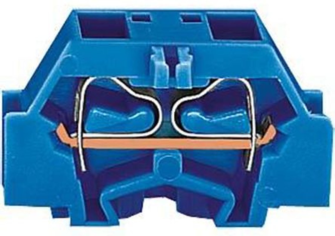 WAGO 261-334 261 Series Modular Terminal Block Blue, 2.5mm², 1-Level, Cage Clamp, IECEx/ATEX
