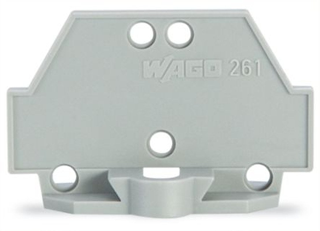 WAGO 261 Series End Plate for Use with Rail Mount Terminal Blocks