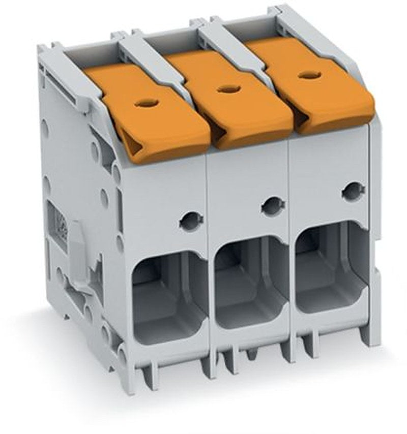 WAGO 2616 Series PCB Connector, 4-Contact, 10 mm Pitch, Through Hole, 1 Row