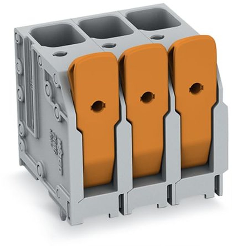 WAGO 2616 Series PCB Connector, 7-Contact, 10 mm Pitch, Through Hole, 1 Row