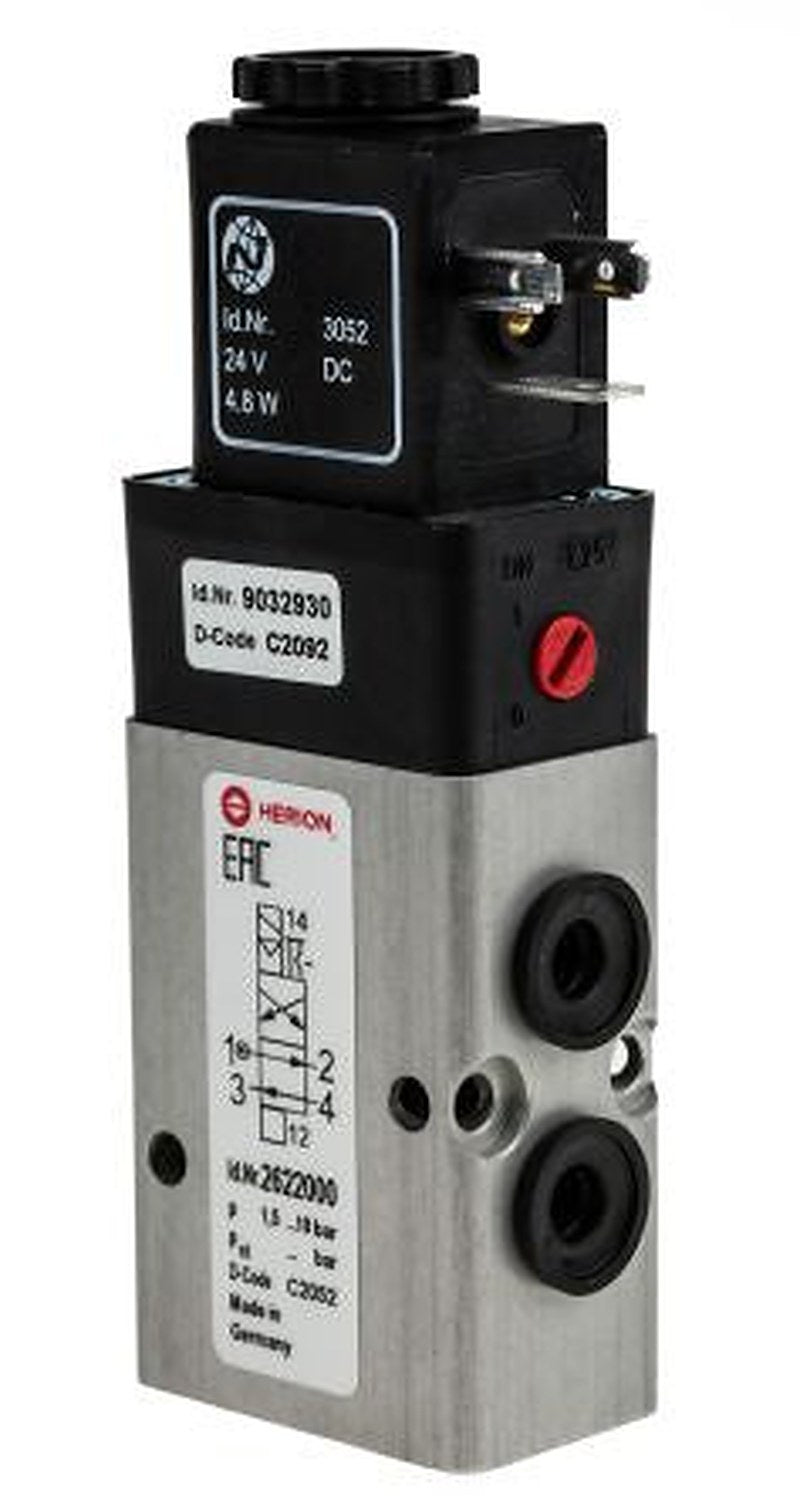 Norgren Pneumatic Solenoid Valve - 4/2 Indirect solenoid Solenoid/Spring G 26220  Series 24V dc