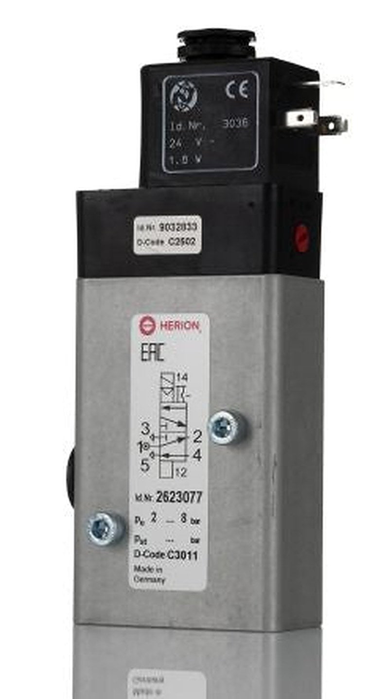 Norgren Pneumatic Solenoid Valve - 3/2 Way, 5/2 Way Solenoid/Air G 26230  Series