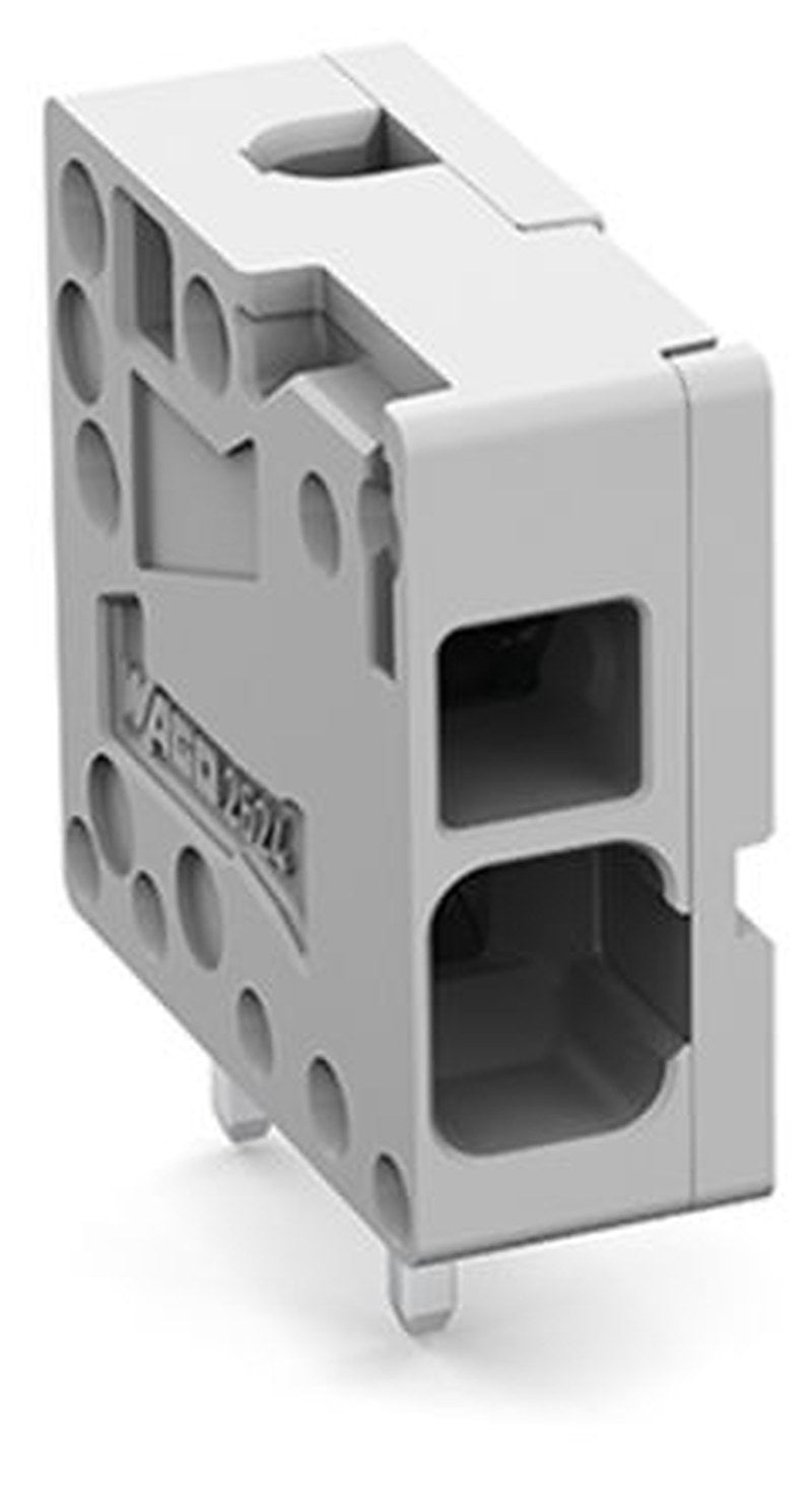 WAGO 2624 Series PCB Connector, 1-Contact, 5 mm Pitch, Feed Through, 2 Row