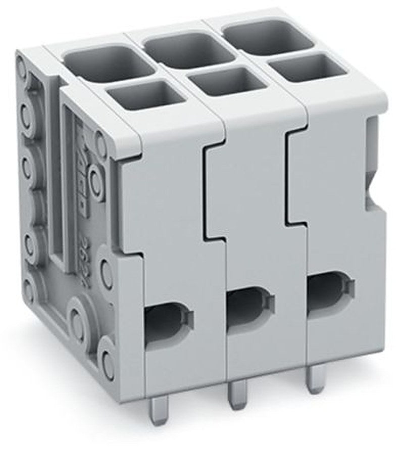WAGO 2624 Series PCB Connector, 11-Contact, 5 mm Pitch, Feed Through, 2 Row