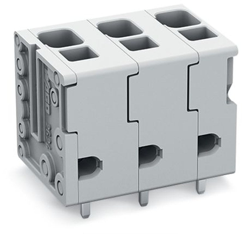 WAGO 2624 Series PCB Connector, 6-Contact, 7.5 mm Pitch, Feed Through, 1 Row
