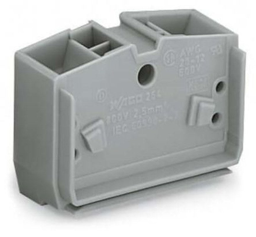 WAGO 264 Series Terminal Block, 1-Way, 12AWG, 28 AWG Wire, 24A Cage Clamp