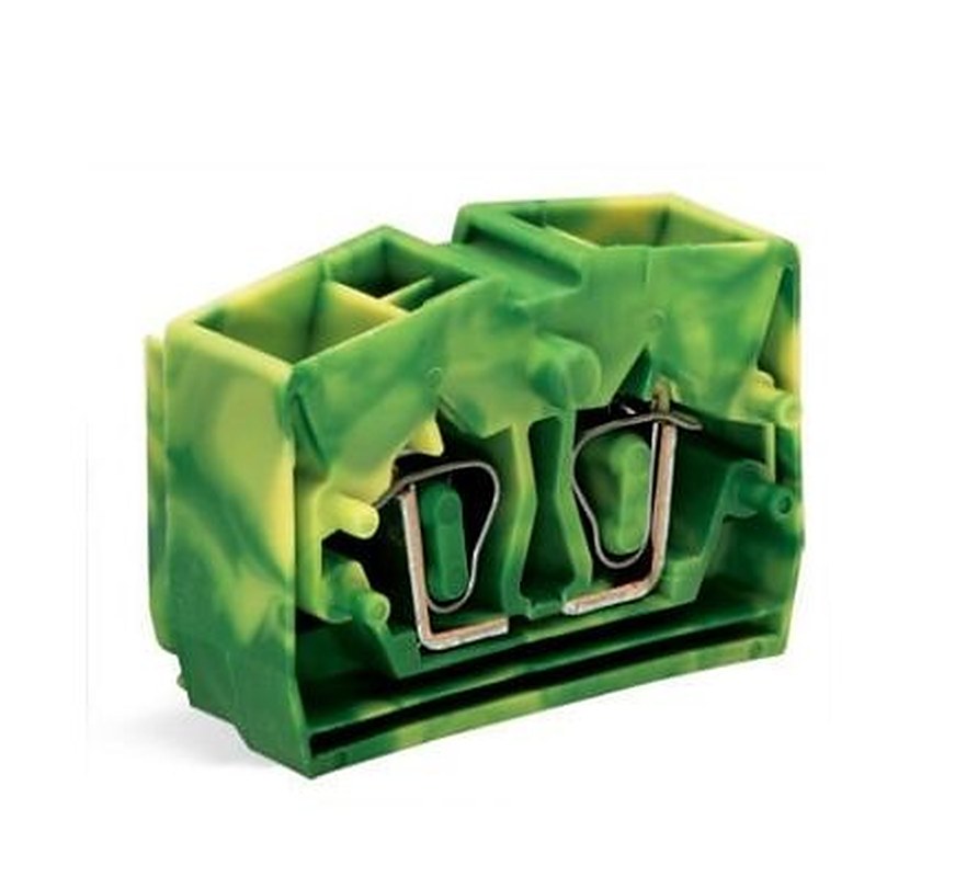 WAGO 264-357 264 Series Modular Terminal Block Yellow, Green, 2.5mm², 1-Level, Cage Clamp