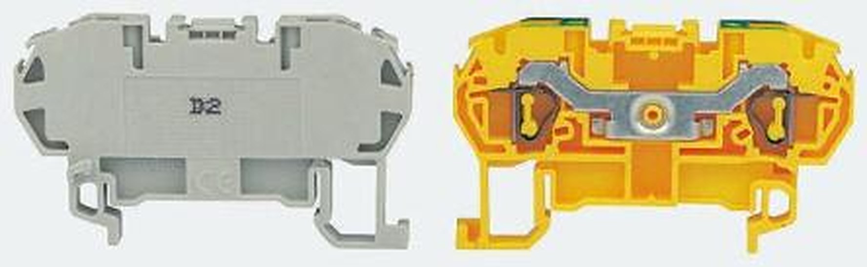 WAGO 264-716 264 Series Feed Through Terminal Block Orange, 2.5mm², 1-Level, Cage Clamp