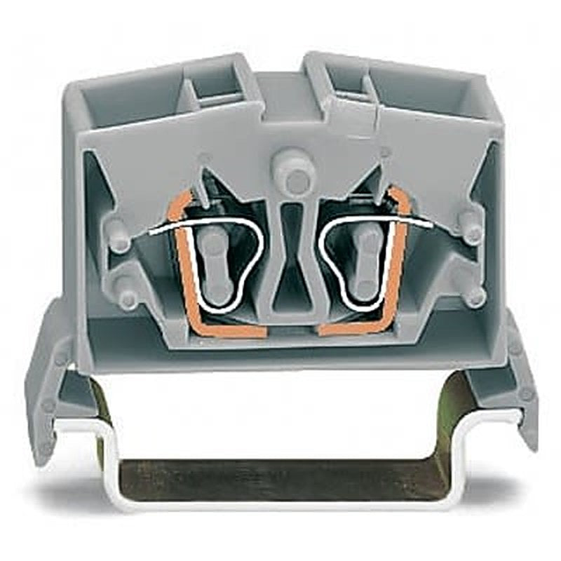 WAGO 264-731-1 264 Series Terminal Block Grey, 2.5mm², 1-Level, Cage Clamp