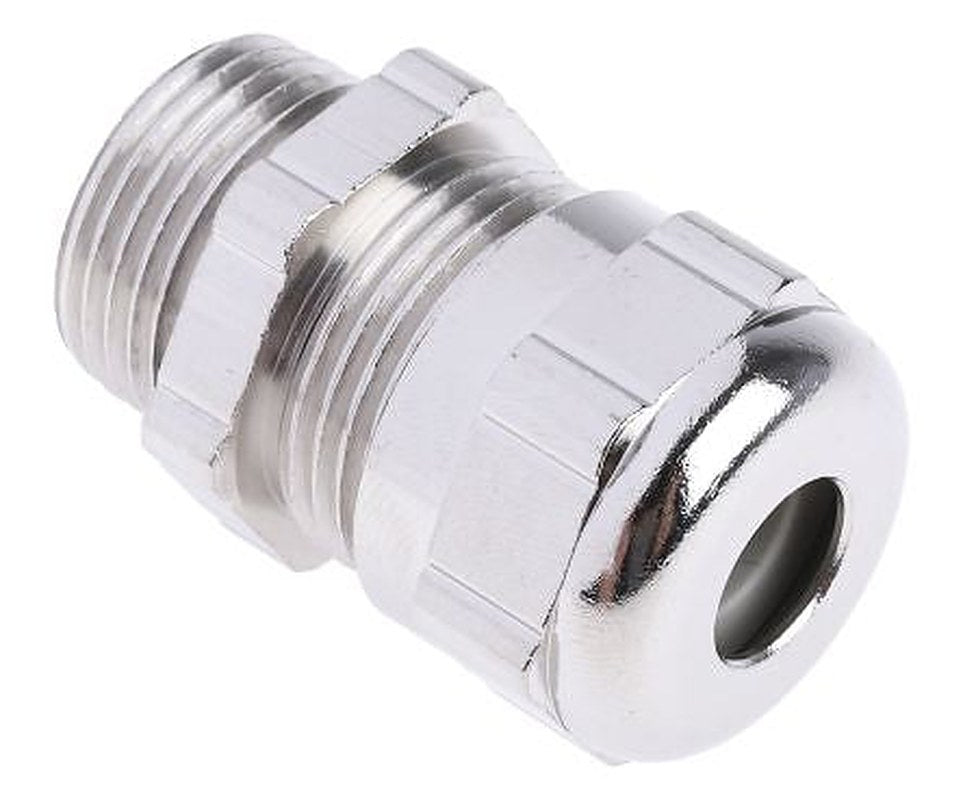 ABB Metallic Nickel Plated Brass Cable Gland, M20 Thread, 6 mm min., 9 mm max., IP68