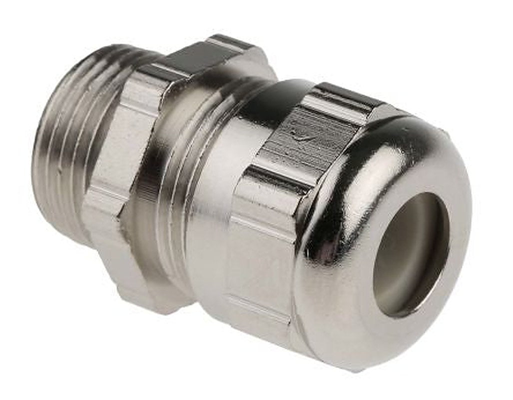 ABB Metallic Nickel Plated Brass Cable Gland, M20 Thread, 7 mm min., 11 mm max., IP68