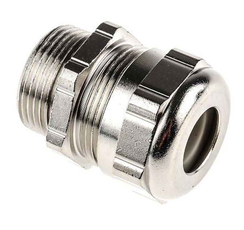 ABB Metallic Nickel Plated Brass Cable Gland, M25 Thread, 10 mm min., 14 mm max., IP68