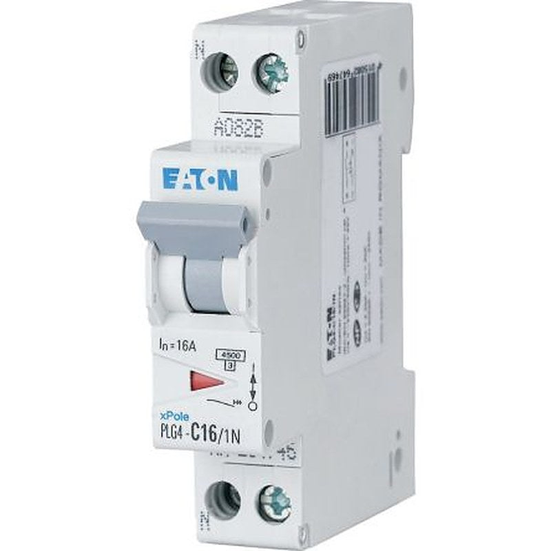 Eaton xPole xPole Miniature Circuit Breaker, 1-Pole, 16A, Type C, 230V ac AC, 4.5 kA Breaking Capacity