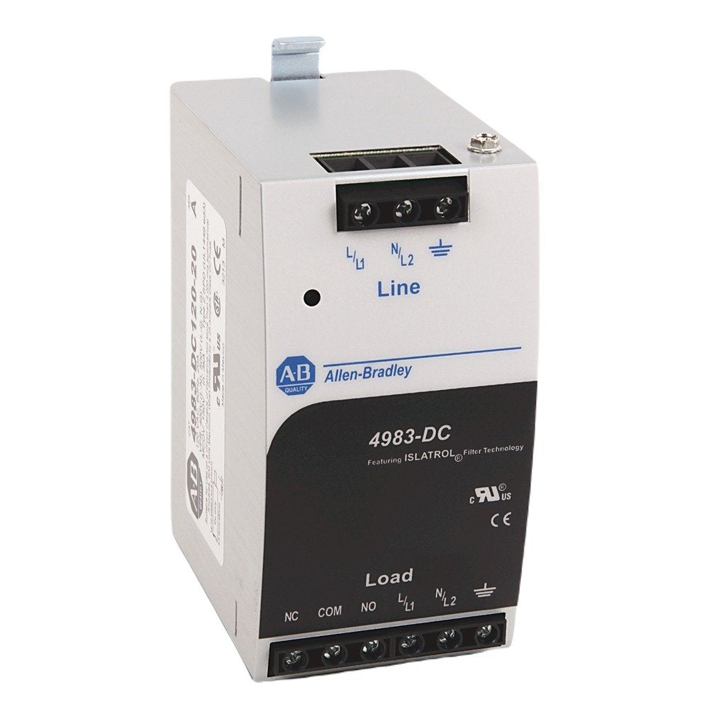 The Allen Bradley DIN Rail Combination Filter and Surge Protective Device is the combination of a filter and a surge protective device. The product meets both UL 1449 and UL 1283. This product allows transient and noise protection in one small package. Small combination package size Features Isatrol technology All mode transient protection with exceptional Line to Neutral value of 25 kA LED power indication Form C contact for remote status indication DIN Rail mountable