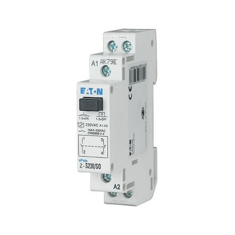 Eaton DIN Rail Impulse Relay, 230V ac Coil, 16A Switching Current, SPDT