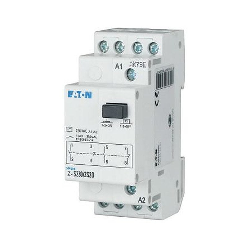 Eaton DIN Rail Impulse Relay, 8V ac Coil, 16A Switching Current, 2 NO/2 NC
