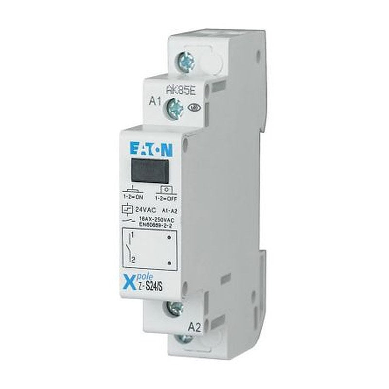 Eaton DIN Rail Impulse Relay, 24V ac Coil, 16A Switching Current, SPST