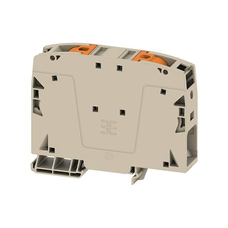 Weidmüller 2663250000 A2C Series Feed Through Terminal Block Dark Beige, 50mm², 1-Level, Push-in, IECEx/ATEX