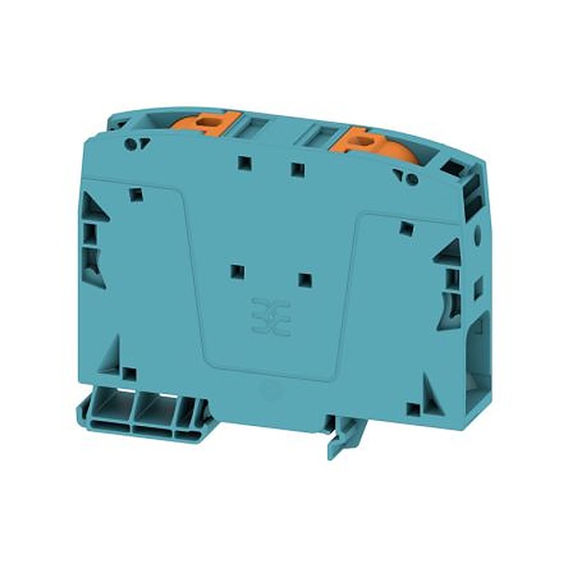 Weidmüller 2663260000 A2C Series Feed Through Terminal Block Blue, 50mm², 1-Level, Push-in, ATEX, IECEx